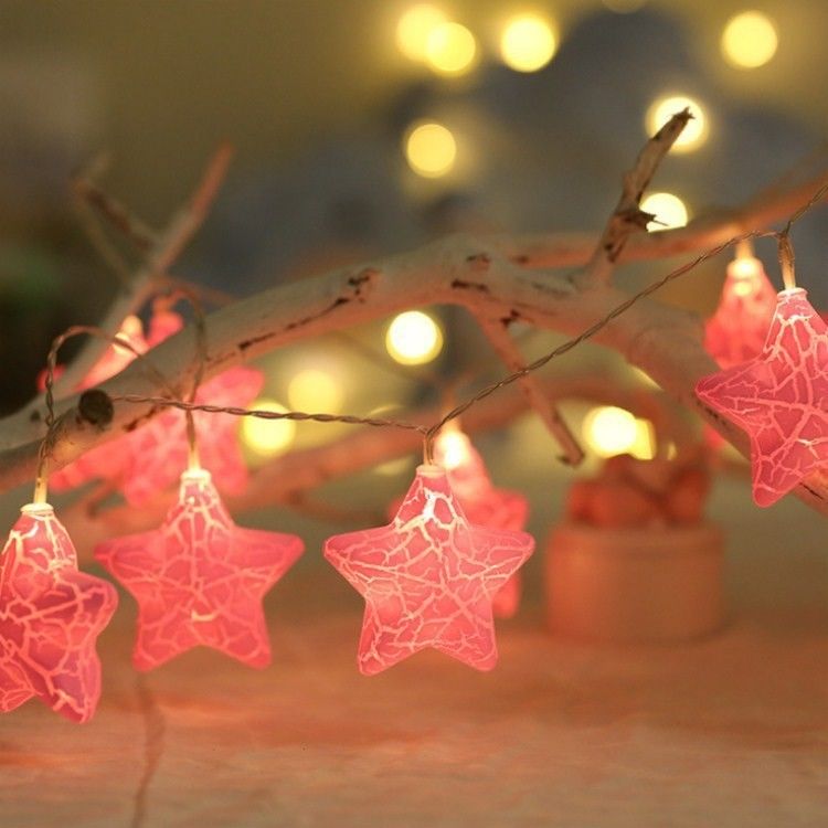 10 LEDs Crack Star Fairy String Lights para festa de Natal casamento decoração de férias