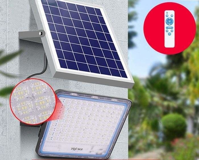 2- 100w Solar LED Inundação luz exterior 12V 3000mA Ip65 Iluminação de estádio à prova d'água