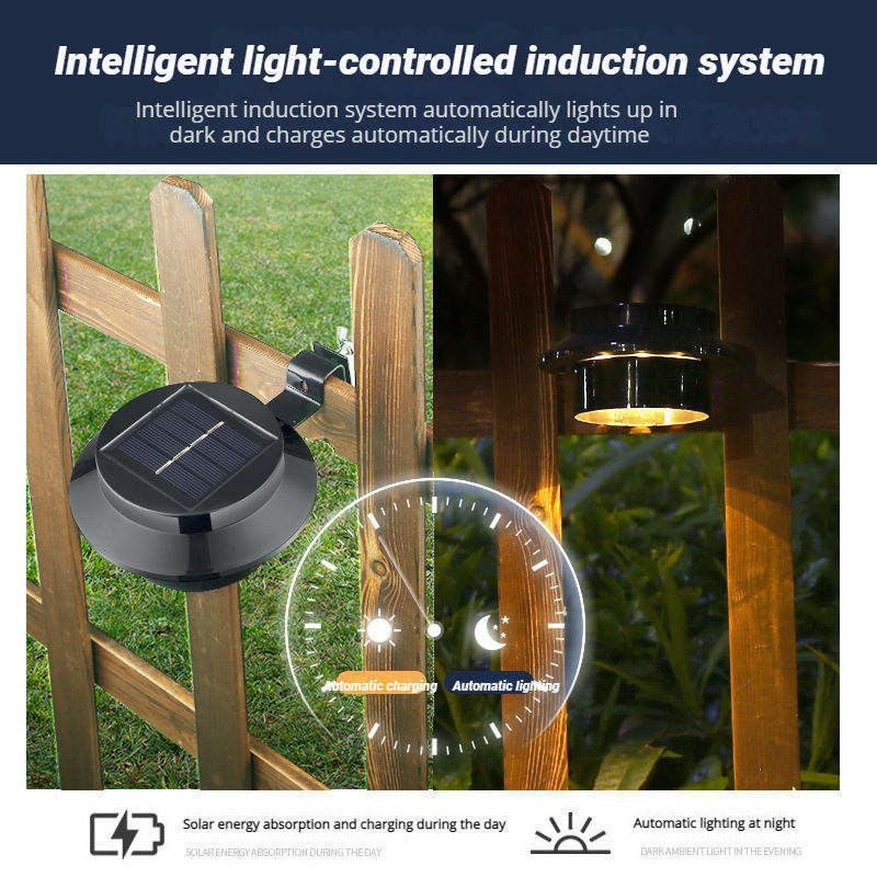 Lâmpada solar de parede antiga LED lâmpadas de vedação solar para jardim com 50000 horas de vida útil