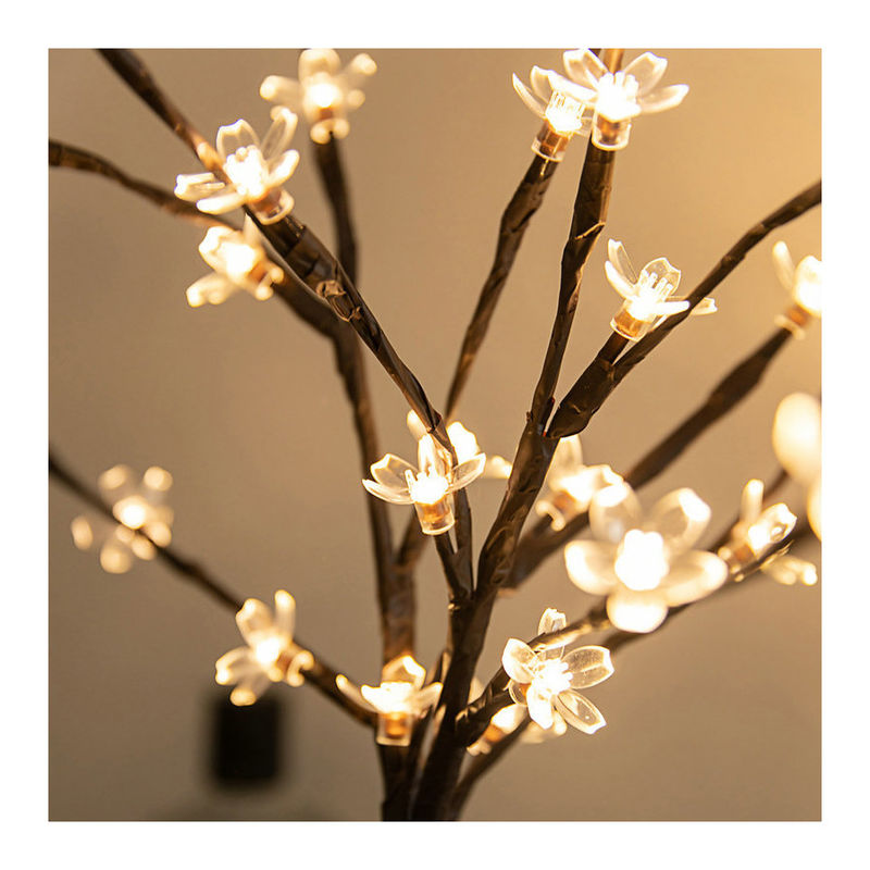 20LEDs Flor de cereja Flor de árvore Luz LED Lâmpada à prova d'água IP 42 comprimento como mostra