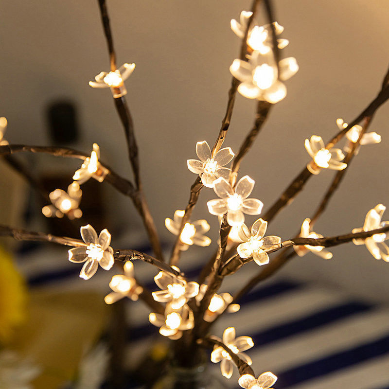 20LEDs Flor de cereja Flor de árvore Luz LED Lâmpada à prova d'água IP 42 comprimento como mostra