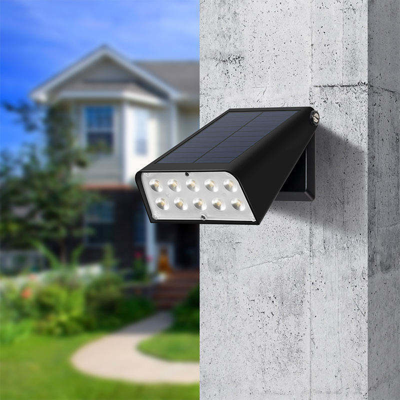 Super brilhante Iluminação solar de parede de jardim impermeável e durável para proteção do quintal
