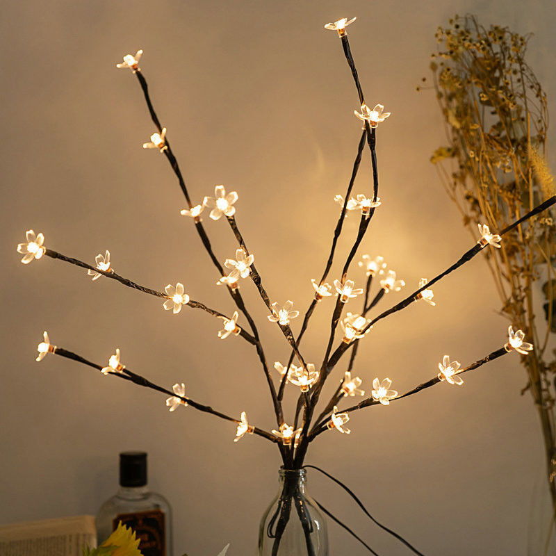 20LEDs Flor de cereja Flor de árvore Luz LED Lâmpada à prova d'água IP 42 comprimento como mostra
