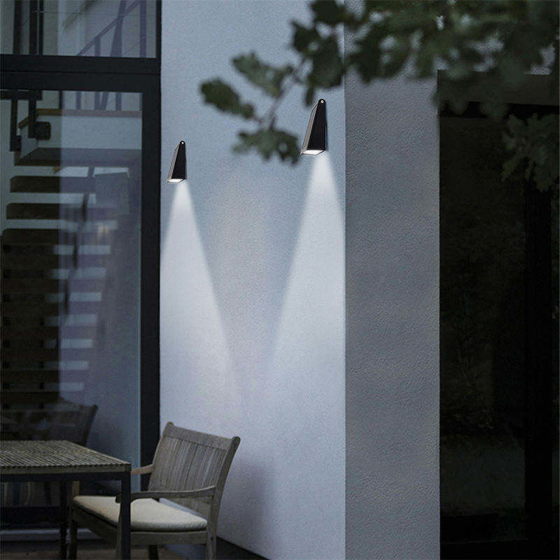 Super brilhante Iluminação solar de parede de jardim impermeável e durável para proteção do quintal