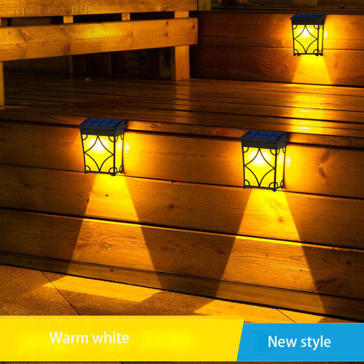 Lâmpadas de vedação solar RGB Cor Inóspita Lanterna de parede solar exterior IP65 40000 Horas