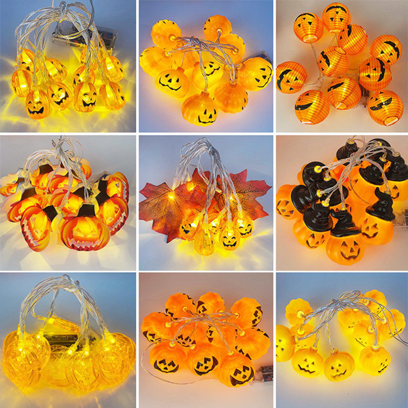 Decoração de Halloween Luzes de corda com bateria Estilo de moda 10000 Horas de trabalho