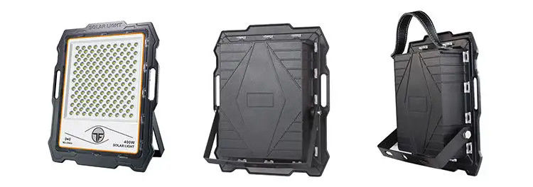 100W 200W 300W 400W Luz solar de inundação com câmera de vigilância e controle remoto para exterior