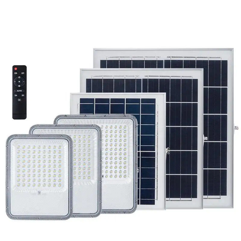 Lâmpada de inundação solar de 100w 200w 300w LED para iluminação estável e consistente