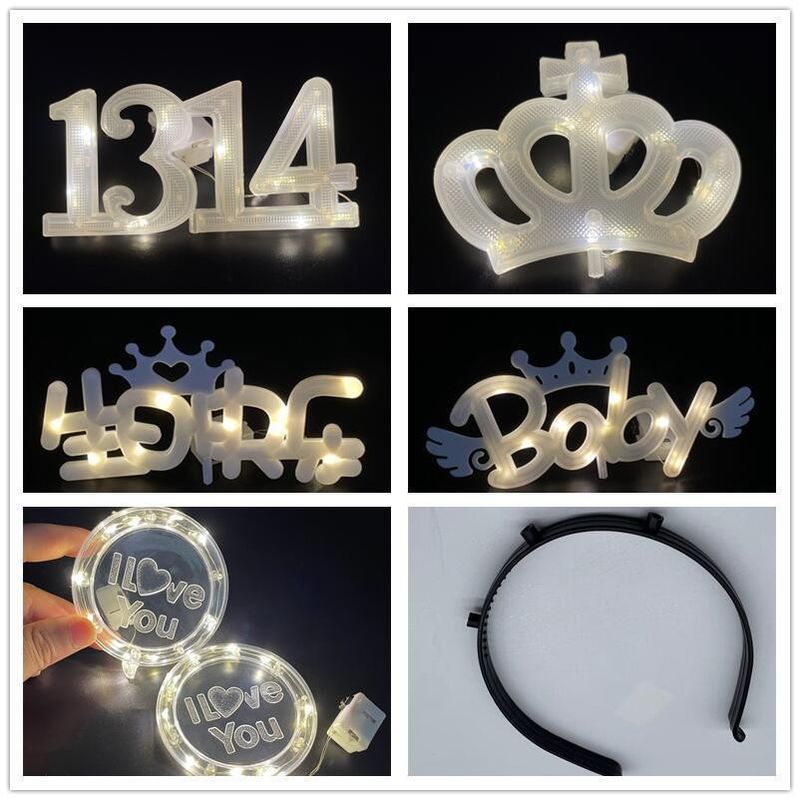 8 modos luz do bolo LED para feriado aniversário casamento e flash de Natal cor personalizada