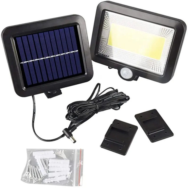 Lâmpada de emergência de acampamento portátil solar recarregável para exteriores, grau IP65 e material ABS