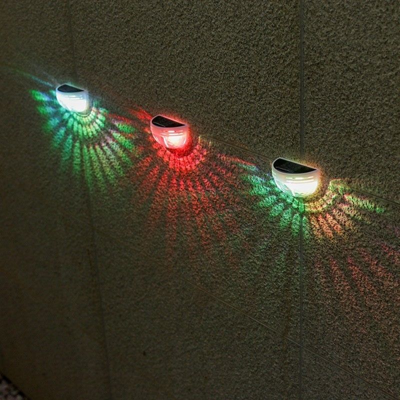 50000 Horas de Trabalho Luzes de parede LED solares para degraus exteriores Solução de economia de energia