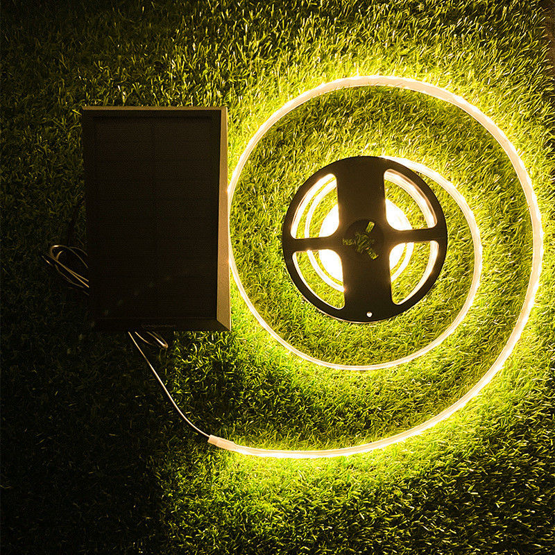 Lâmpadas de faixa solar flexíveis para decoração de casa Casamento Natal 2835 LEDs à prova d'água IP65