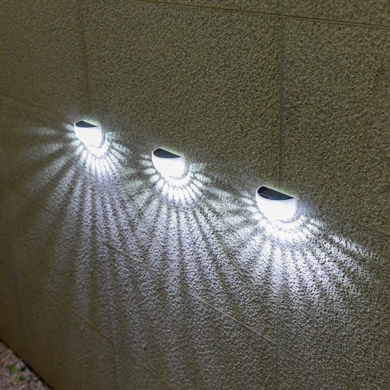 50000 Horas de Trabalho Luzes de parede LED solares para degraus exteriores Solução de economia de energia
