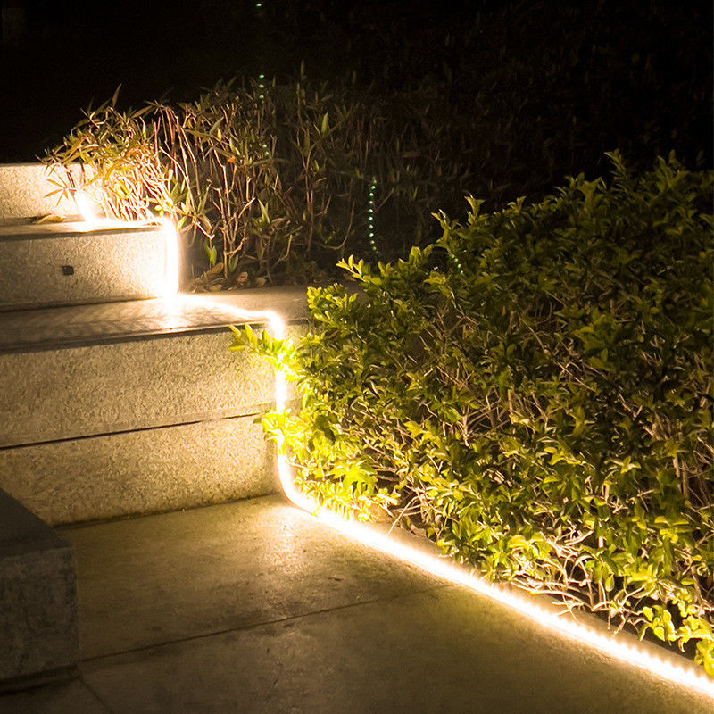 Lâmpadas de faixa solar flexíveis para decoração de casa Casamento Natal 2835 LEDs à prova d'água IP65