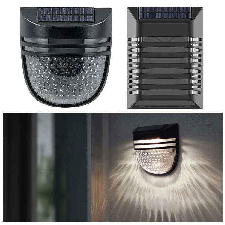 120° ângulo de feixe ABS mais recente resistente à água exterior Led Step Escalão Deck Jardim Parede Solar vedação post luzes