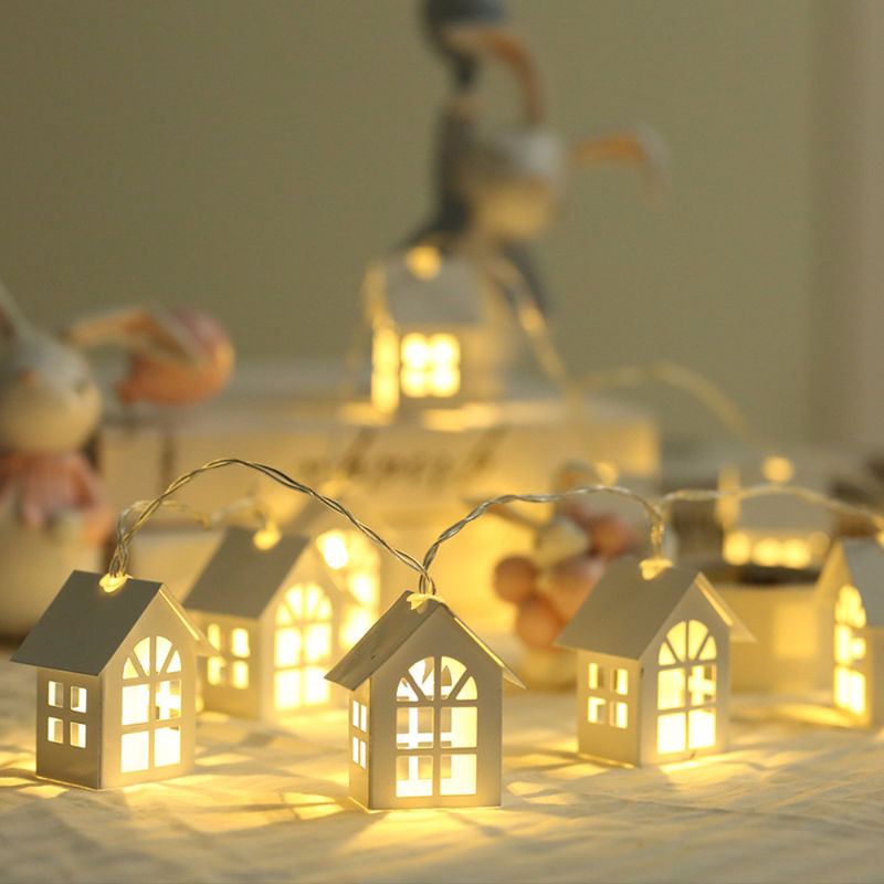 3500K Casa Branca Quente Lâmpadas de Cordas de Fada 1.5M 10L para Natal Interior Exterior