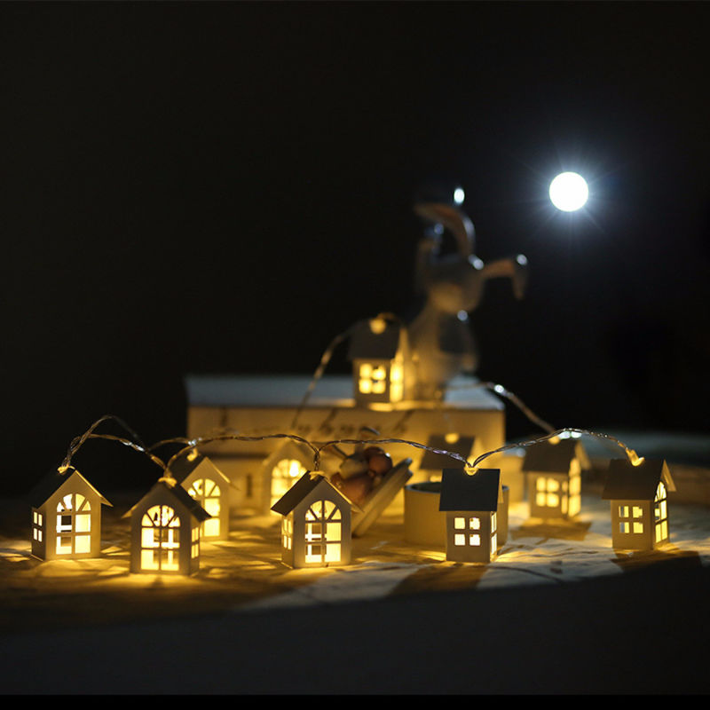 3500K Casa Branca Quente Lâmpadas de Cordas de Fada 1.5M 10L para Natal Interior Exterior