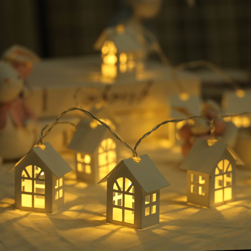 3500K Casa Branca Quente Lâmpadas de Cordas de Fada 1.5M 10L para Natal Interior Exterior