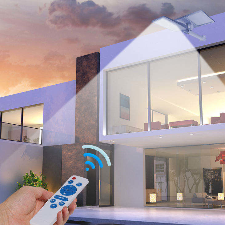 120° Ângulo de feixe Sistema de iluminação solar exterior comercial 10w 20w 30w 40w 50w 100w