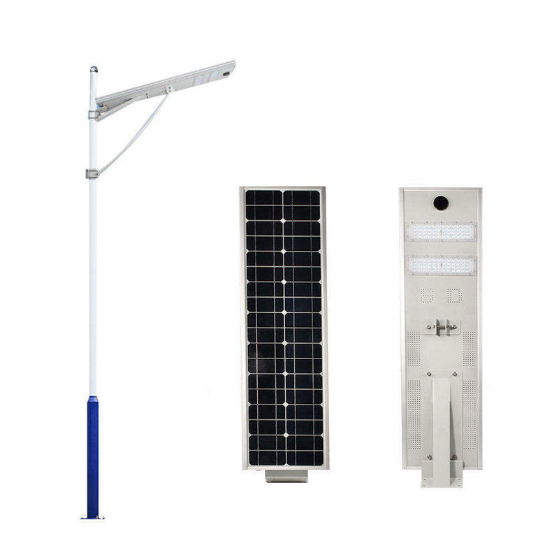 Iluminação exterior Iluminação solar de rua de 100w com índice de renderização de cor 80 e ângulo de feixe de 120 °