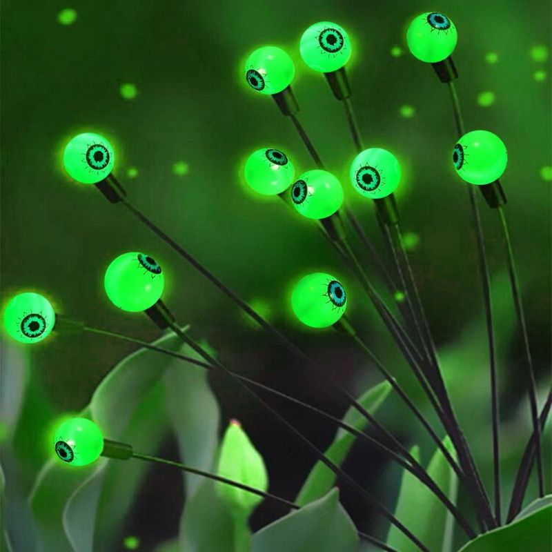 Outdoor Garden Glow LED Solar Eyeball Light para Halloween Cordel Decorativo de Natal