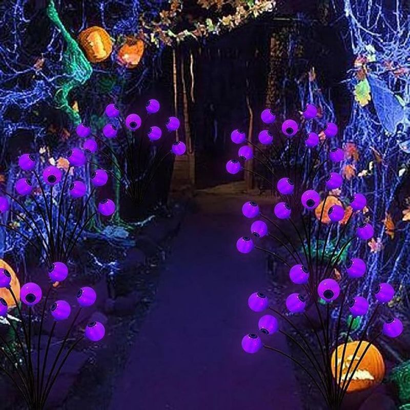 Outdoor Garden Glow LED Solar Eyeball Light para Halloween Cordel Decorativo de Natal