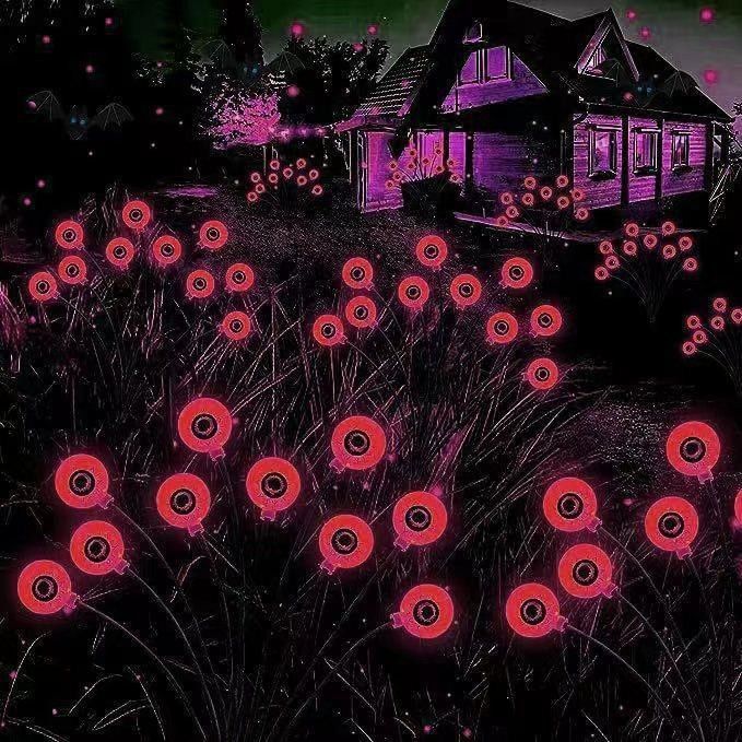 Outdoor Garden Glow LED Solar Eyeball Light para Halloween Cordel Decorativo de Natal