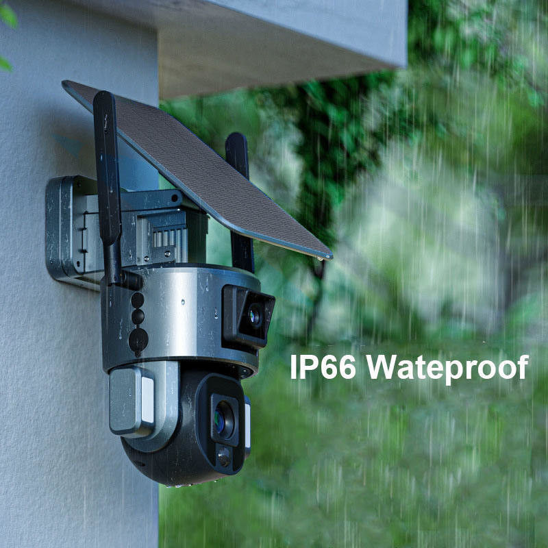 Água à prova de 1080p 2 Way Audio Wifi 4g Painel Solar Bateria Cctv Power Camera para Outdoor