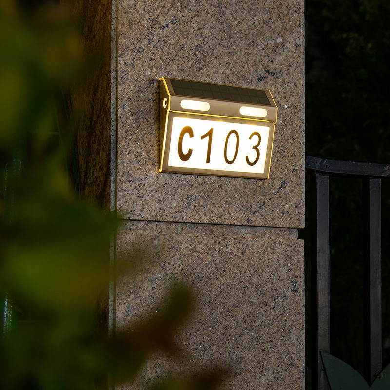 40lm Fluxo luminoso solar LED Iluminação de jardim para casa Garagem Porta Placa Iluminação de parede