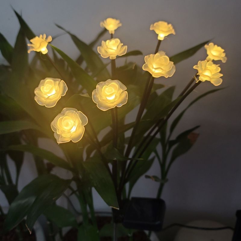 Lâmpada solar à prova d'água para jardim