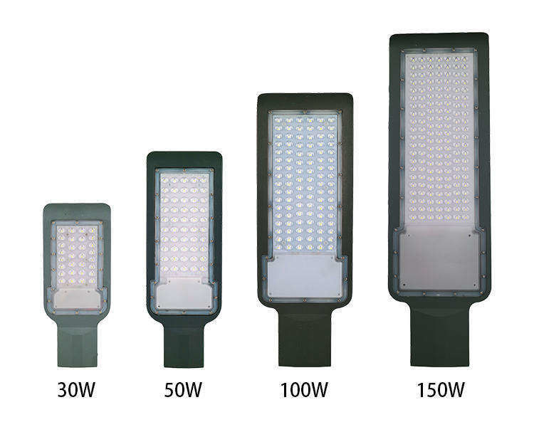 30W 50W 100W 150W 200W 300W LED Street Light com alta potência e IP65 resistente à água