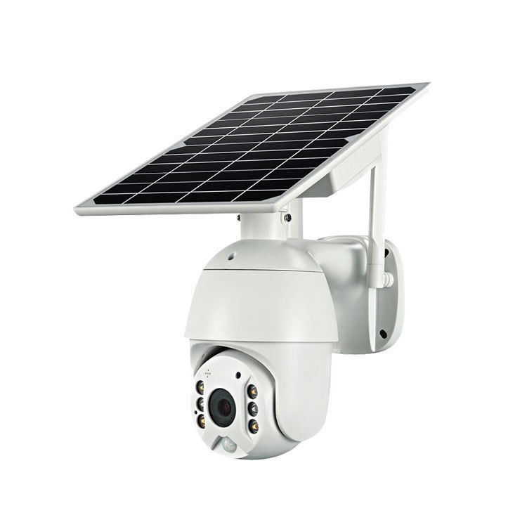 Modo de fornecimento de rede WiFi/4G Luz solar de inundação com câmera de vigilância para iluminação exterior