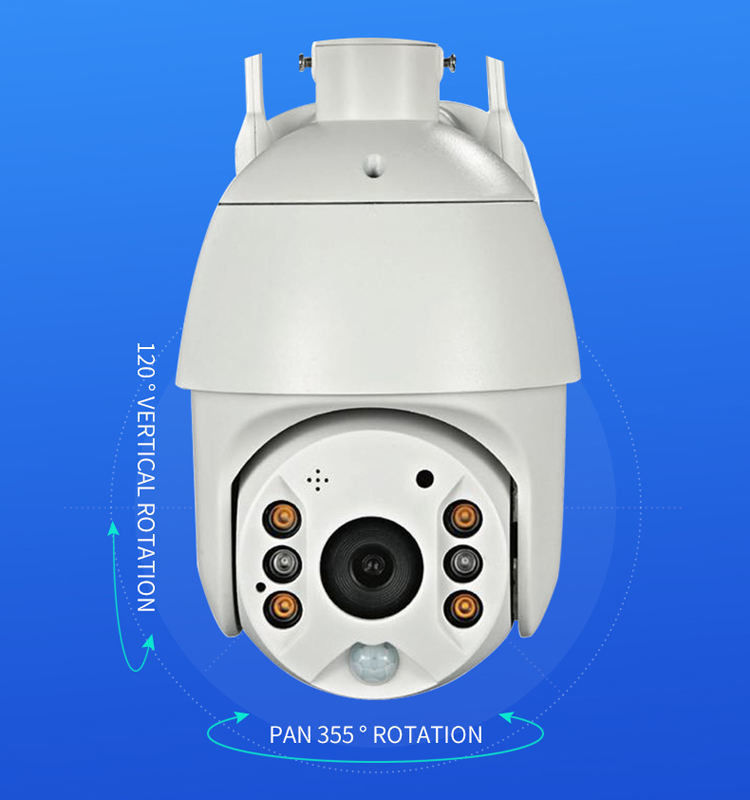 Modo de fornecimento de rede WiFi/4G Luz solar de inundação com câmera de vigilância para iluminação exterior