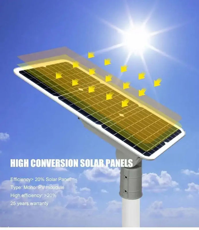 50000 horas de vida útil Luz solar de parede led pátio solar painel solar à prova d'água luz solar de rua