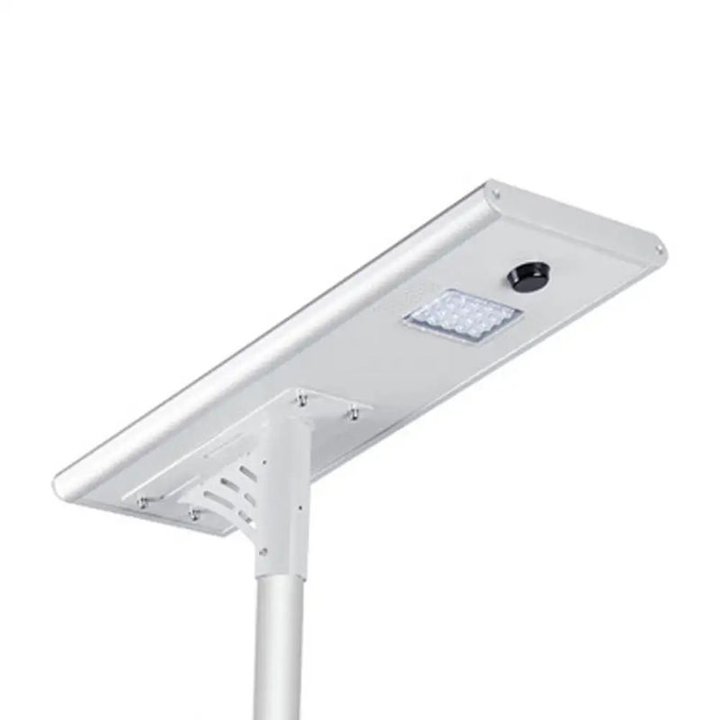 30W 40W 120W All In One IP65 Bateria de lítio Alimentada por auto-limpeza Luz solar de rua