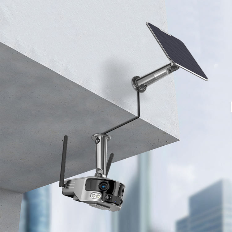 Oito milhões de articulação horizontal câmera solar ao ar livre Wifi câmera de câmera de câmera de vídeo