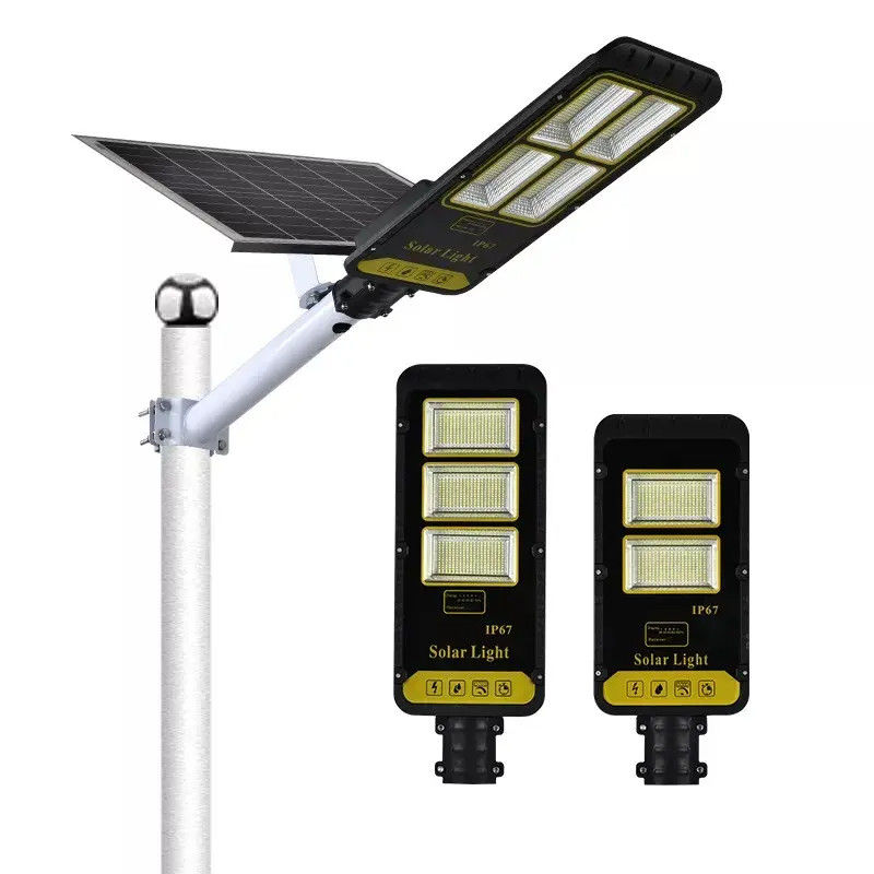 100W 200W 300W Solar Street Light All In One LED para iluminação exterior impermeável IP67
