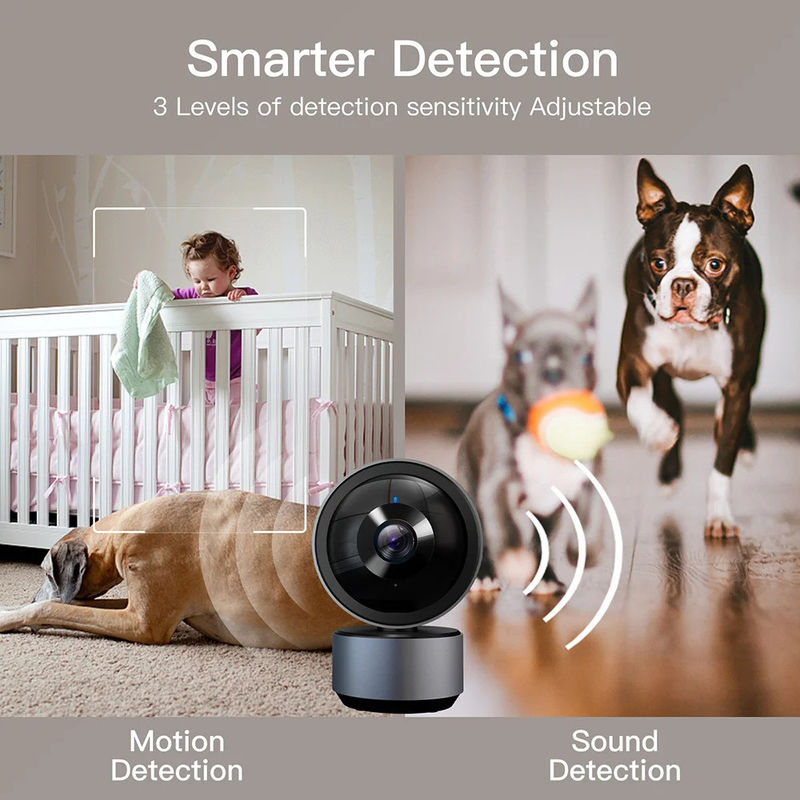 4x Zoom Eletrônico Tuya Smart PTZ CCTV WiFi Câmera de Vigilância para Monitoramento Interior