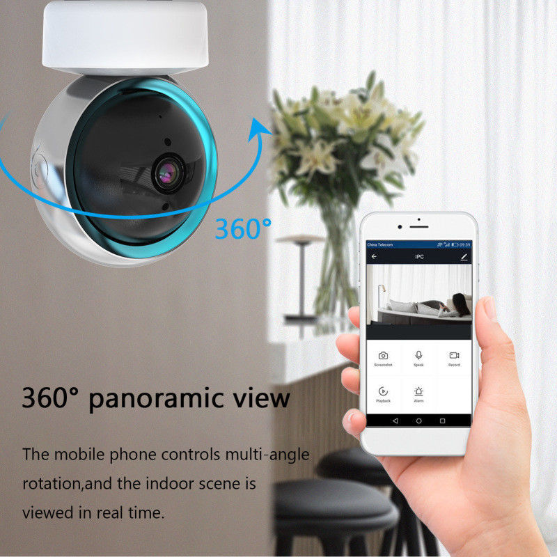 4x Zoom Eletrônico Tuya Smart PTZ CCTV WiFi Câmera de Vigilância para Monitoramento Interior
