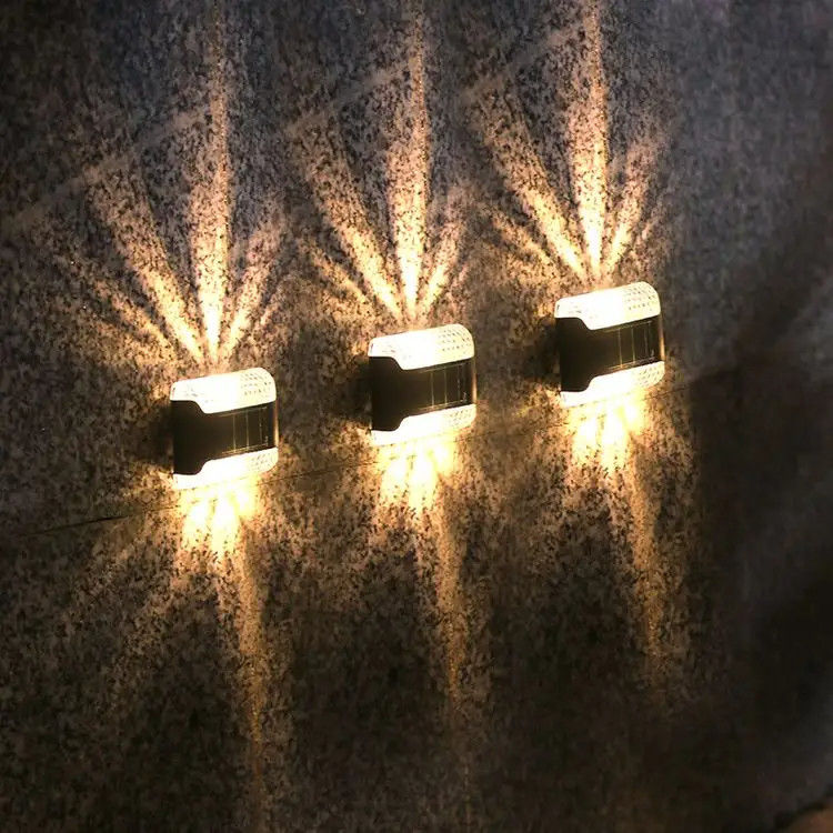 80 Luces Solares lâmpada montada na parede LED luzes solares para decoração de jardim ao ar livre