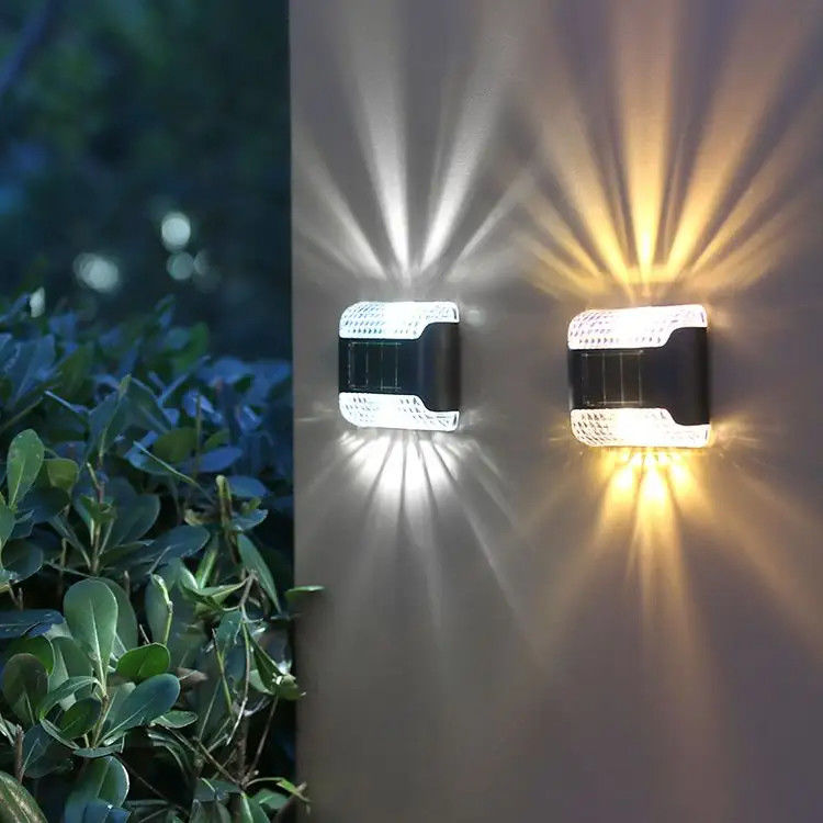 80 Luces Solares lâmpada montada na parede LED luzes solares para decoração de jardim ao ar livre