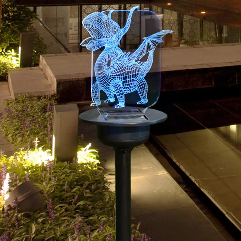 Lâmpada de gramado acrílica solar de 90lm para inserção no chão do pátio em projeto à prova d'água IP65