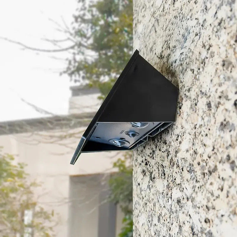IP54 resistente à água Lâmpada de parede solar LED decorativa exterior para varanda Escalão Patio Spot Light