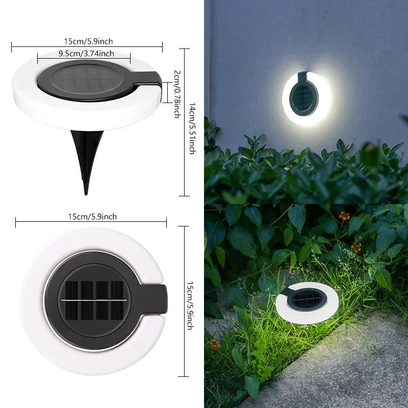 LED Solar Street Light 17 LED Luzes de parede dobráveis para casa