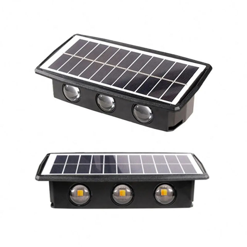 Iluminação solar à prova d'água para parede do jardim da villa Temperatura de funcionamento -20 60C