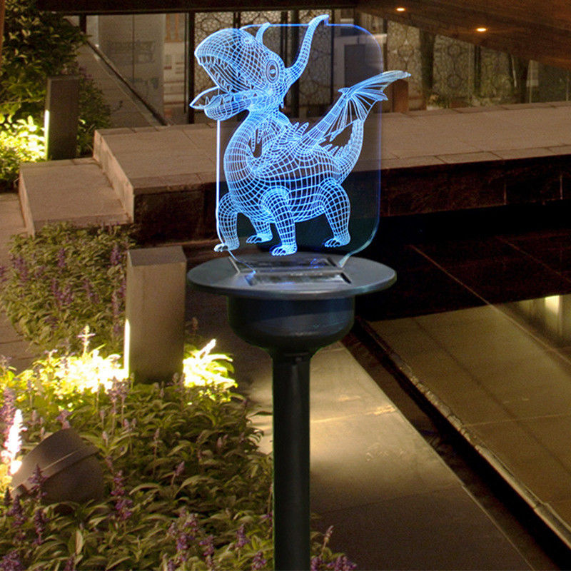 Lâmpada de gramado solar IP65 à prova d'água para jardim