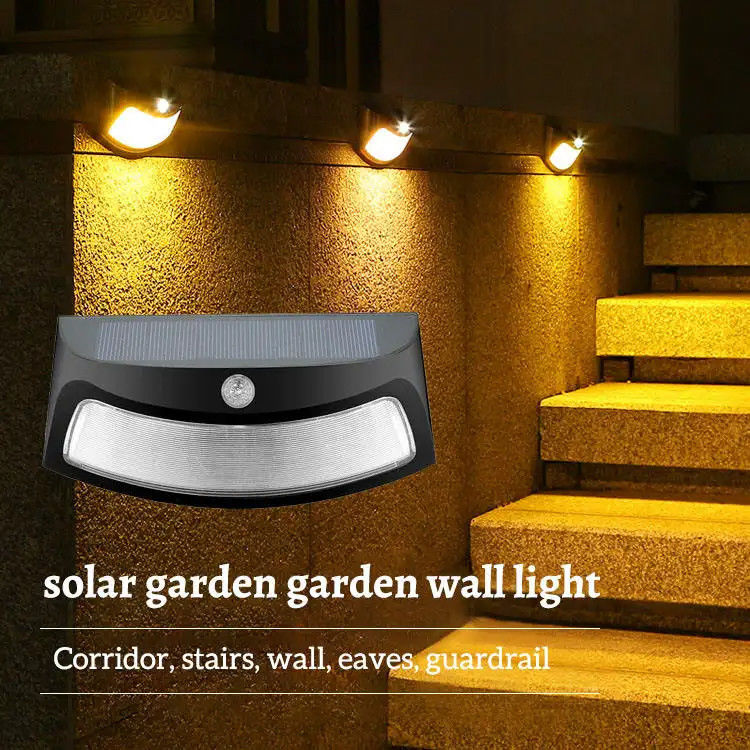 Iluminação de parede de energia solar de 2V para iluminação exterior de varanda