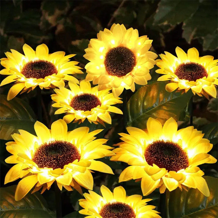 Lâmpada solar à luz solar impermeável jardim solar decorativo para pátio traseiro