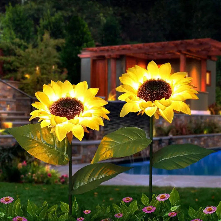 Lâmpada solar à luz solar impermeável jardim solar decorativo para pátio traseiro