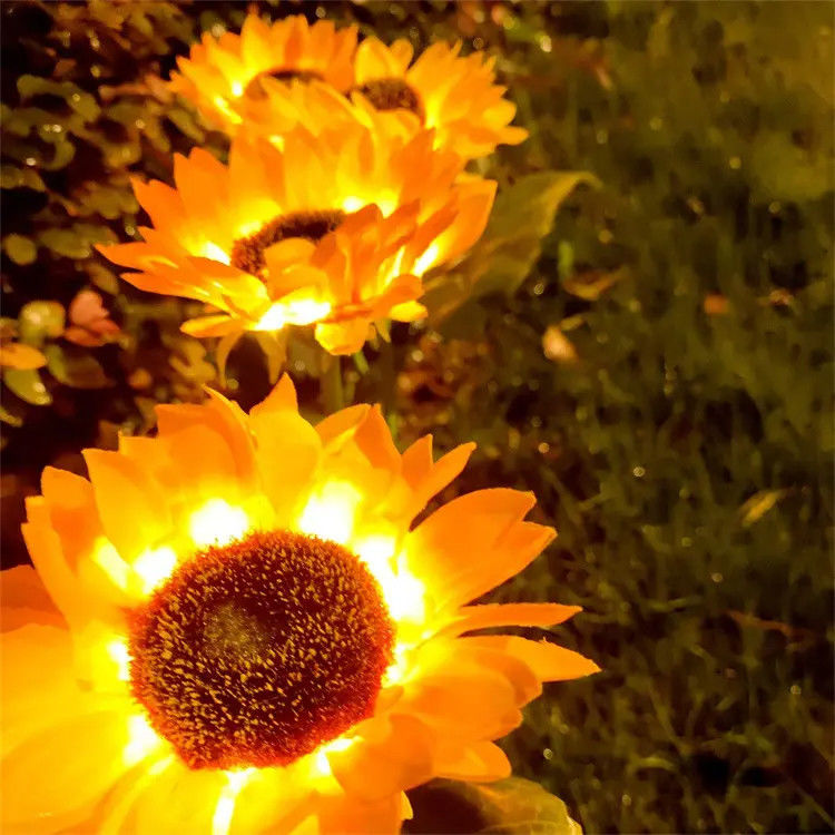 Lâmpada solar à luz solar impermeável jardim solar decorativo para pátio traseiro
